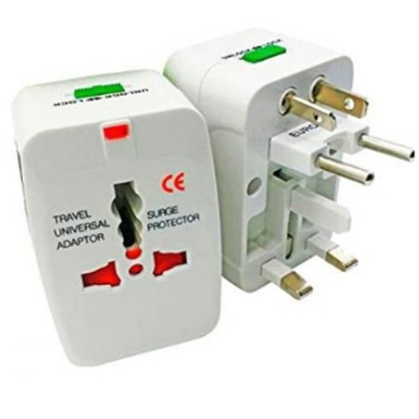Adaptador Tomada Universal Internacional Uk Eua Europa Asia
