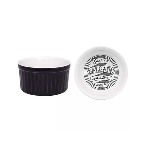 Conjunto de Tigelas Ramequins de Ceramica Salgado 180ml 3pcs - Oxford Conjunto de Tigelas Ramequins de Cerâmica Salgado 180ml 3pçs - Oxford
