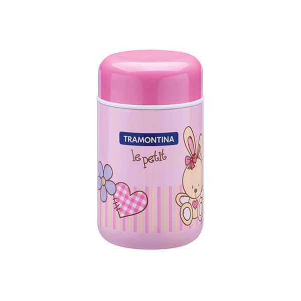 Pote Térmico Infantil em InoxLe Petit Rosa 400ml - Tramontina Rosa