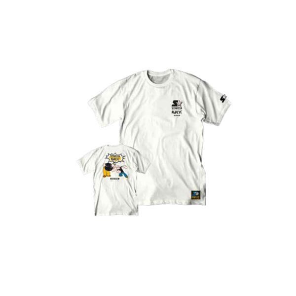 Camiseta Básica Masculina Estampada Natural Off White T335A - Starter G