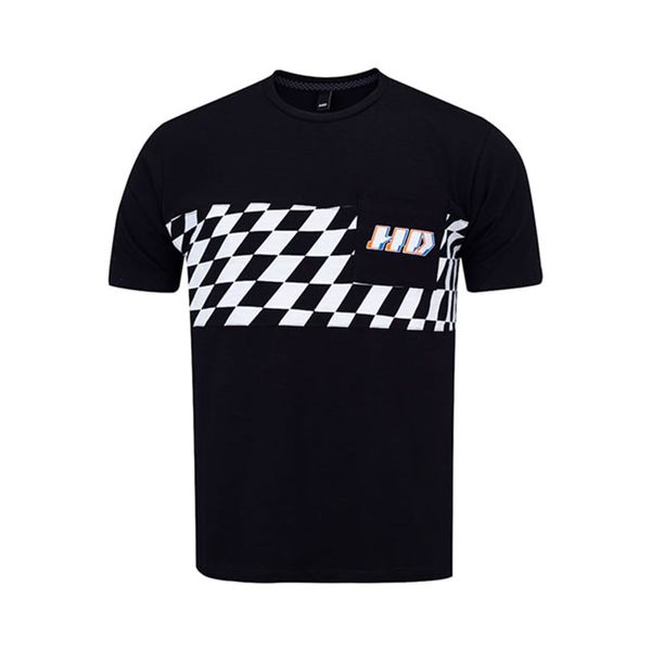 Camiseta Especial Masculina Estampada Preta 6818B - HD G