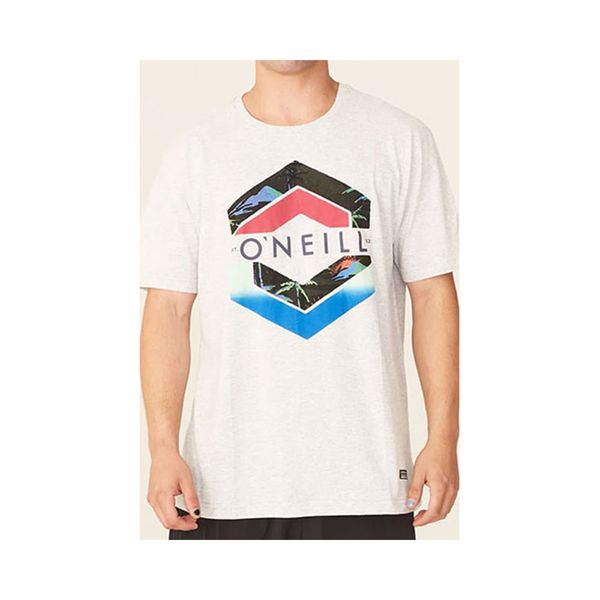 Camiseta Básica Masculina Estampada Cinza Mescla 9388A - O'Neill G