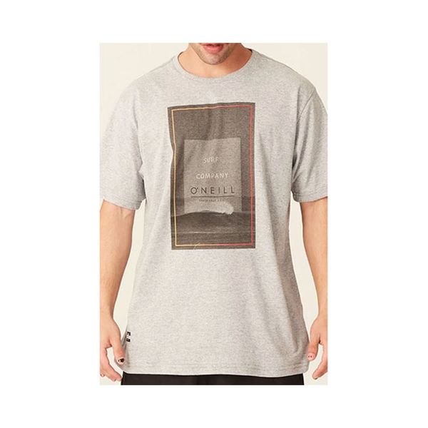 Camiseta Básica Masculina Estampada Cinza Mescla 9353B - O'Neill GG