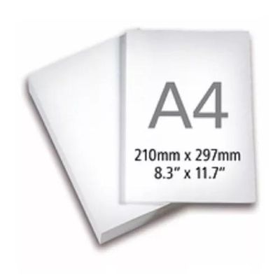 Papel A4 Resma 75 Gramas Super Branco 500 Folhas 210 x 297