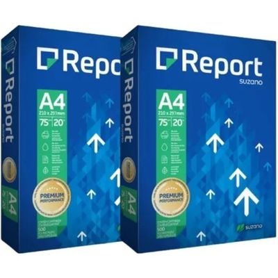 Papel A4 Resma 75 Gramas Super Branco 500 Folhas 210 x 297