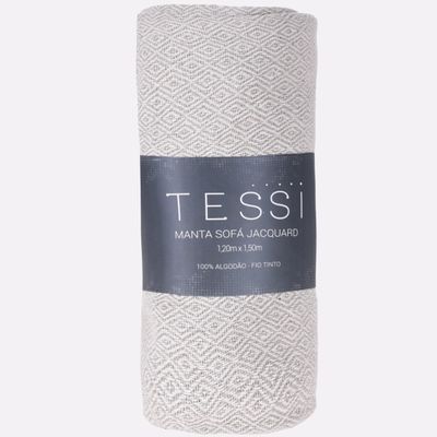MANTA PARA SOFA FIO TINTO JACQUARD TESSI 1,20m x 1,50m SORT.