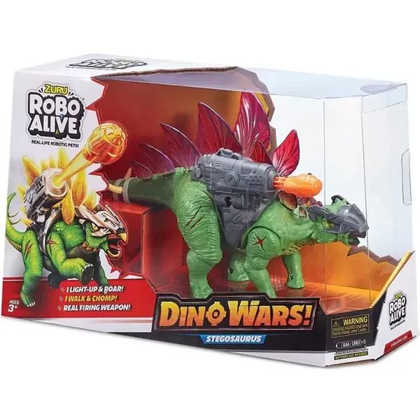 Robô Alive Dino Wars Stegossauro Candide