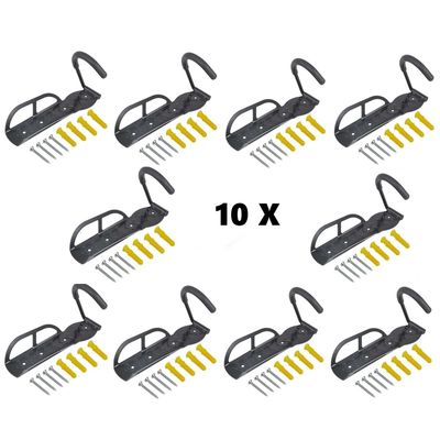 KIT 10 BICICLETÁRIO BIKE CONDOMÍNIO INDUSTRIA COMÉRCIO Cor:Preto;Tamanho:Único;Gênero:Unissex
