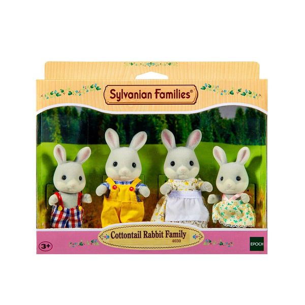 Sylvanian Families Família Coelho Cauda de Algodão Epoch Sylvanian Families Família Coelho Cauda de Algodão Epoch