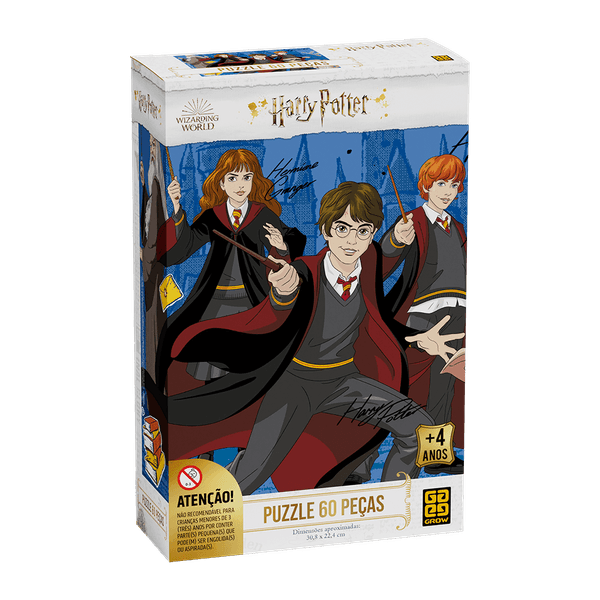 Quebra-Cabeça 60 Peças Harry Potter Grow Quebra-Cabeça 60 Peças Harry Potter Grow
