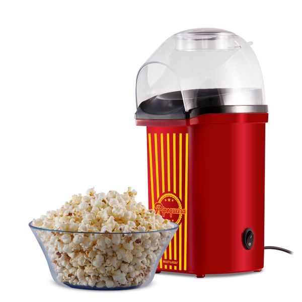 Pipoqueira Elétrica Sem Óleo 220V com 1200W Vermelha Multilaser - CE117 CE117 Pipoqueira Elétrica Sem Óleo 220V com 1200W Vermelha Multilaser - CE117 CE117