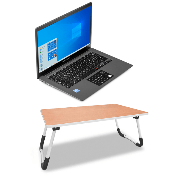 Combo Office - Notebook Legacy Cloud Windows 10 Home e Mesa Portátil Ideal para Notebook de até 15.6 Pol. MDF Multilaser - AC343K AC343K