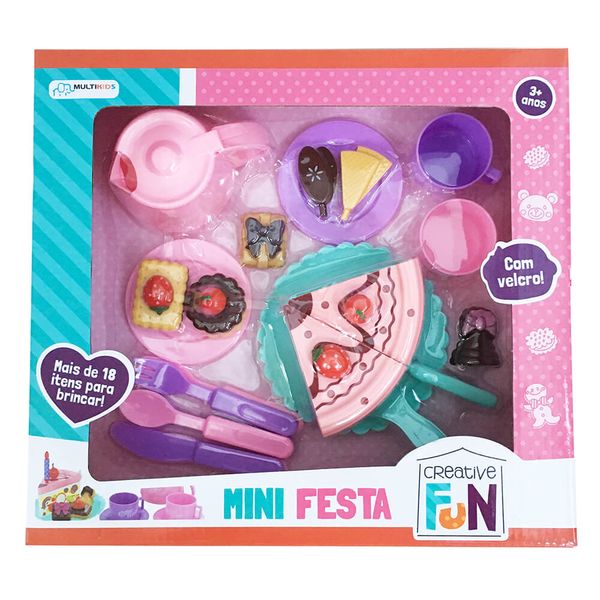 Creative Fun Mini Festa Indicado para +3 Anos Colorido Multikids - BR643 BR643