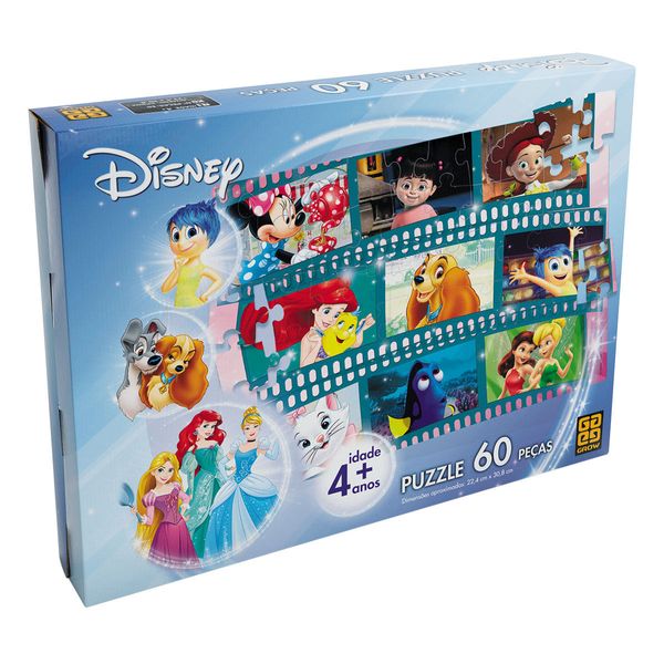 Quebra-Cabeça Disney 60 Peças Grow 02449 GROW02449 Quebra-Cabeça Disney 60 Peças Grow 02449 GROW02449