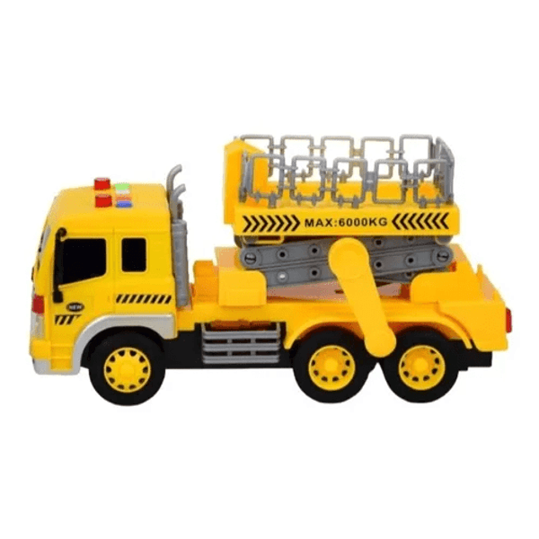 Caminhão de Construção com Luz e Som - PLATAFORMA Brr Toys