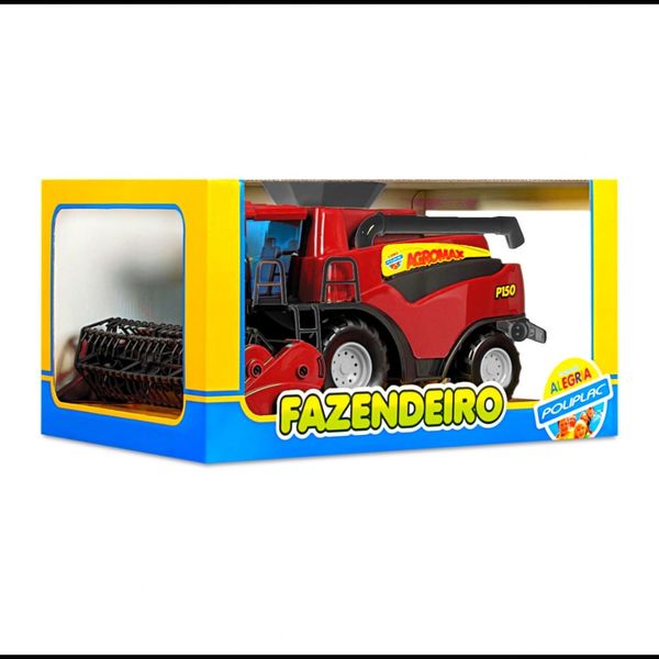 Trator Colheitadeira -  Fazendeiro - Vermelho POL7256