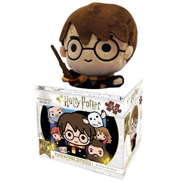 Quebra-Cabeça Harry Potter 3D com Pelúcia 300 Peças Multikids