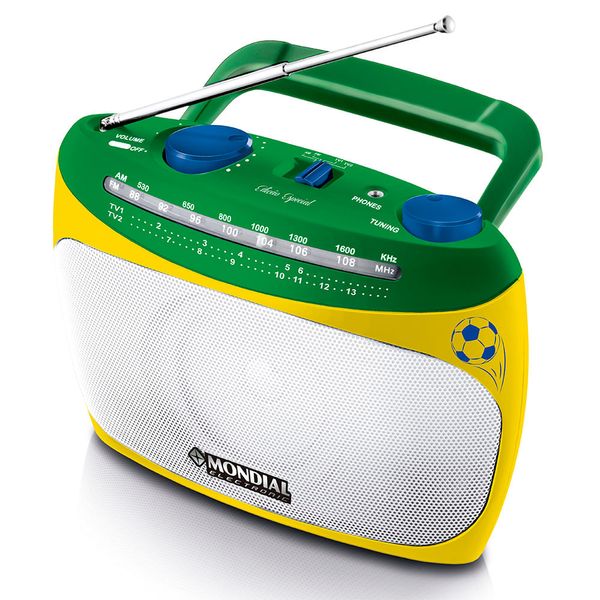 Rádio Portátil Mondial Stadium Bivolt RP-02 RADIO PORTATIL-BIV-AMARELO