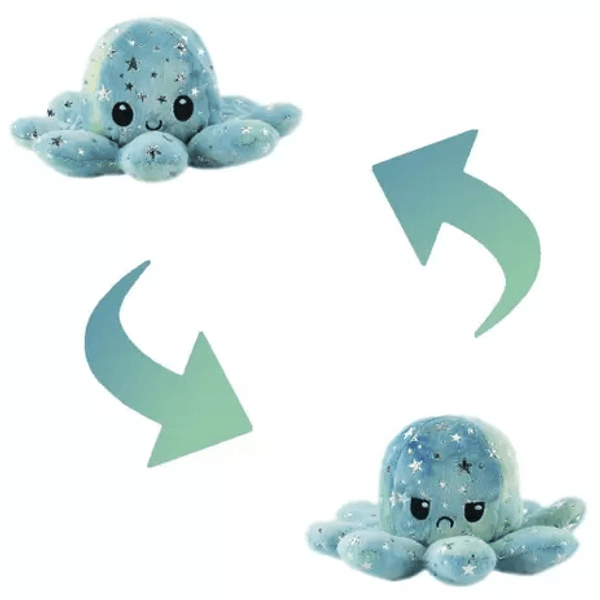 Pelúcia Polvo do Humor Grande - Verde/Azul Bbr Pelúcia Polvo do Humor Grande - Verde/Azul Bbr