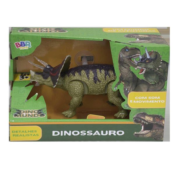 Dinossauro com Som e Movimento - TRICERATOPS Bbr