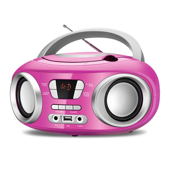 Rádio Portátil Mondial New Design BX-15 BOOMBOX-BIV-ROSA
