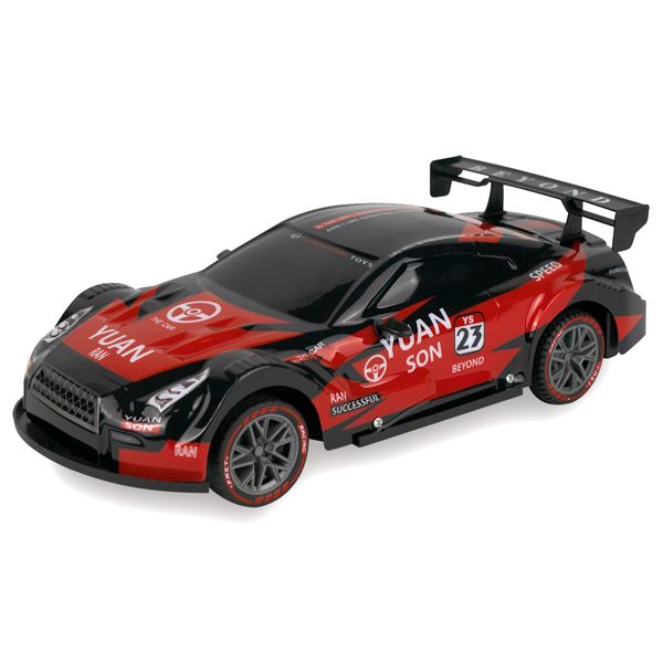 Carrinho De Controle Remoto Esportivo Futuro Kids FU19436 Carro Brinquedo Infantil Sem Fio Pilha Vermelho