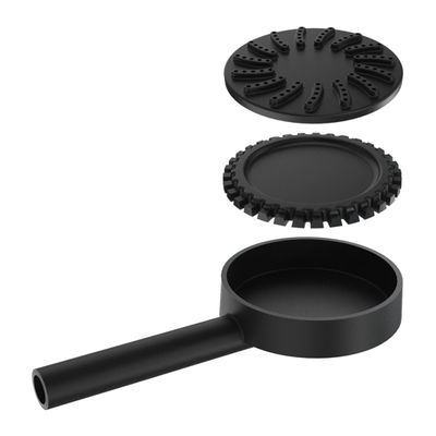 Queimador Palmatoria Médio Completo de Alta Pressão 13cm