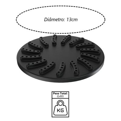 Queimador Palmatoria Médio Completo de Alta Pressão 13cm