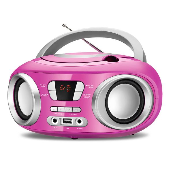 Rádio Portátil Mondial New Design BX-15 BOOMBOX-BIV-ROSA