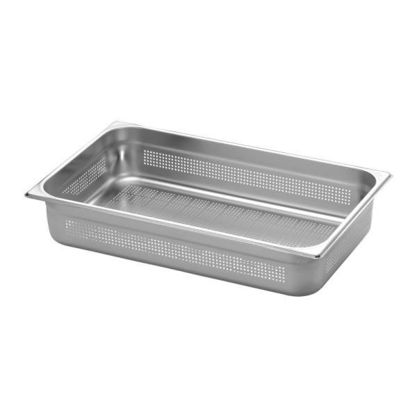 Cuba Perfurada Tramontina 1/1 em Aço Inox sem Alças Profundidade 100 mm - Aço 201