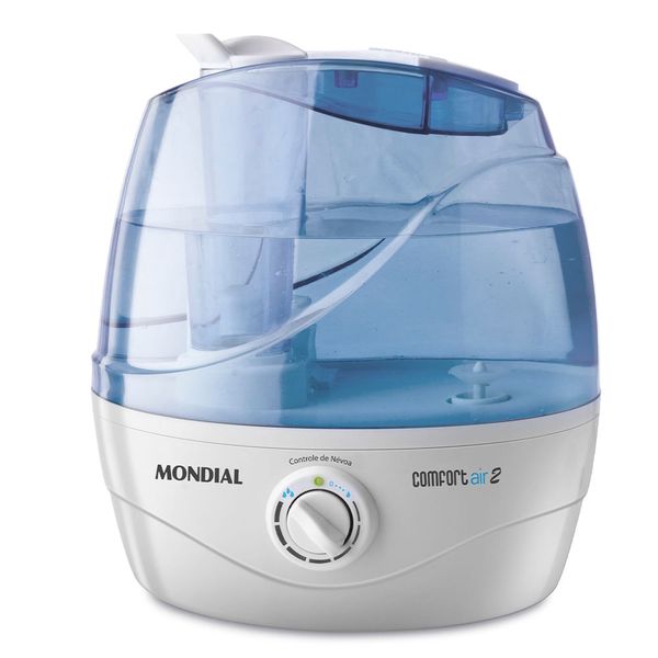 Umidificador de Ar Mondial Ultrassônico Confort Air 2 - UA-02 UMIDIFICADOR DE AR-127V-BRANCO/AZUL Umidificador de Ar Mondial Ultrassônico Confort Air 2 - UA-02 UMIDIFICADOR DE AR-127V-BRANCO/AZUL
