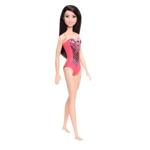 Boneca Barbie - Barbie Fashionista - Moda Praia - BB MORENA MAIO ROSA Mattel Boneca Barbie - Barbie Fashionista - Moda Praia - BB MORENA MAIO ROSA Mattel