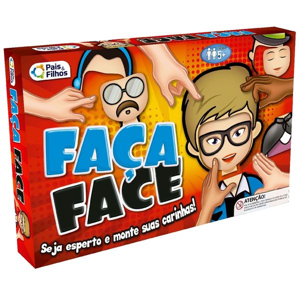 Jogo de Cartas Divertido Face a Face Infantil Pais e Filhos 7303