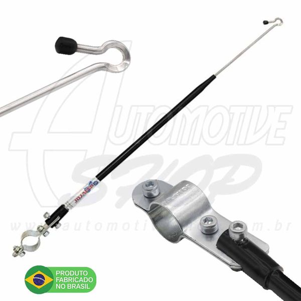Antena Corta Pipa Moto Retrátil Guidao Aço Inox Prata M1PT Antena Corta Pipa Moto Retrátil Guidao Aço Inox Prata M1PT