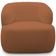 Poltrona Decorativa Fixa Orgânica Para Sala Living Barolo L06 Bouclê Terracota - Lyam Decor