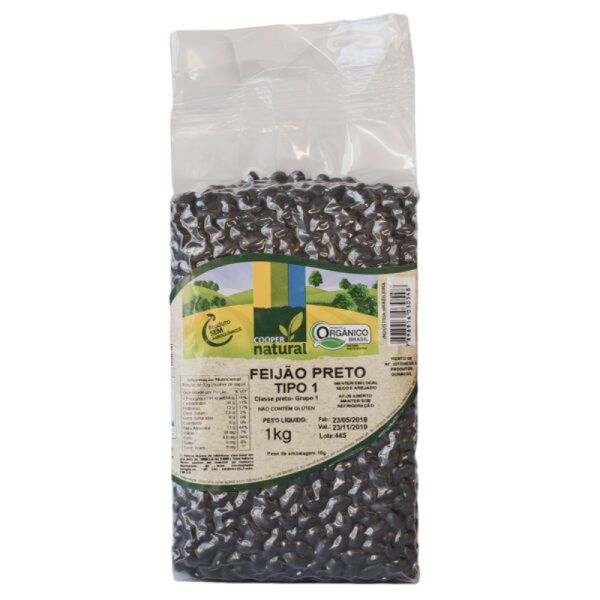 Feijão Preto Orgânico Coopernatural 1kg