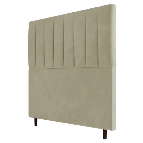 Cabeceira Cama Box Casal Queen Size Itália 160cm Corano Bege - Desk Design