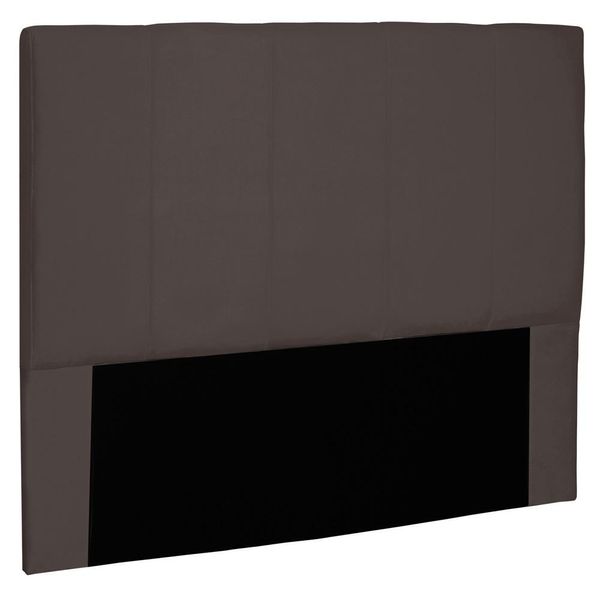 Cabeceira Estofada Cama Box Casal Ravenna 140cm Suede Café - Desk Design
