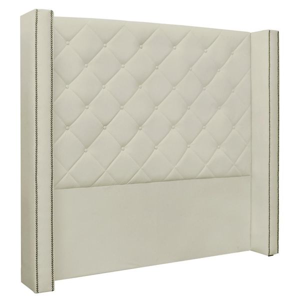 Cabeceira Estofada Cama Box Casal Alteza 140cm Corano Bege - Desk Design