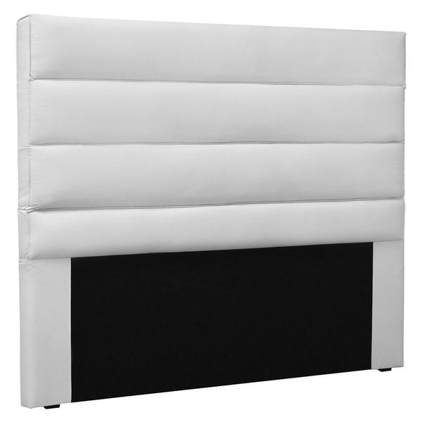 Cabeceira Estofada Cama Box Casal La Italian 140cm Corano Branco - Desk Design