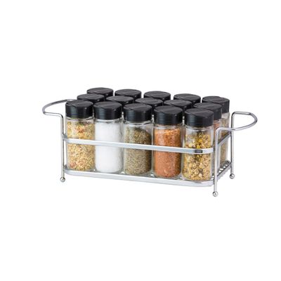 Porta Tempero Condimento Suporte Grande Galeteiro Cromado Organização Cozinha