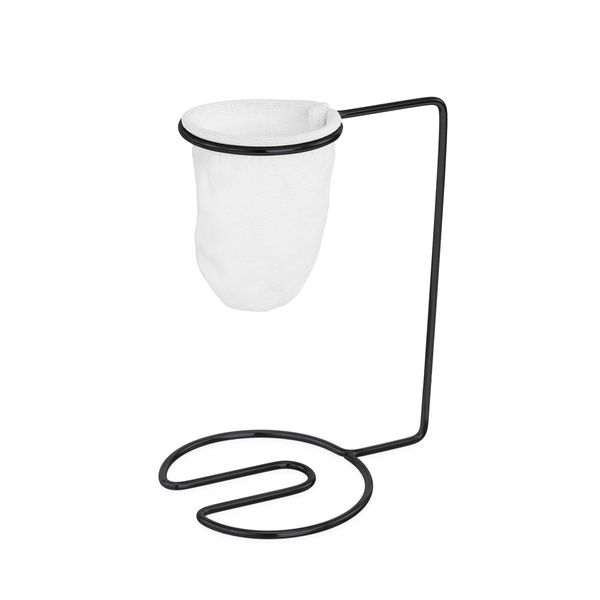 Coador de Café Individual Passador de Pano Suporte Preto