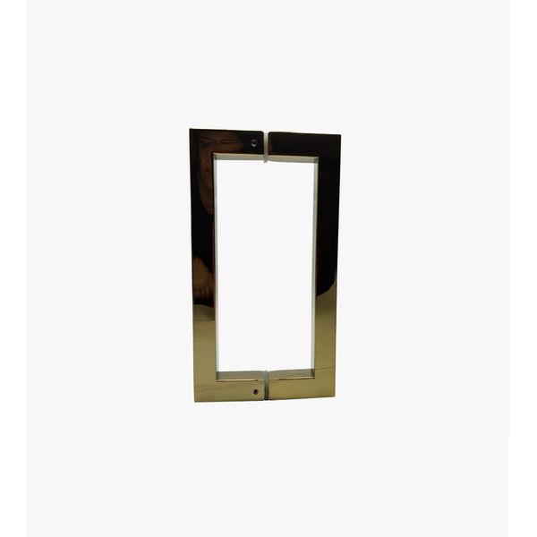 PUXADOR DUPLO INOX DOURADO PARA PORTA DE ABRIR, CORRER E PIVOTANTE ITALY LINE DF992 20CM (200MM)