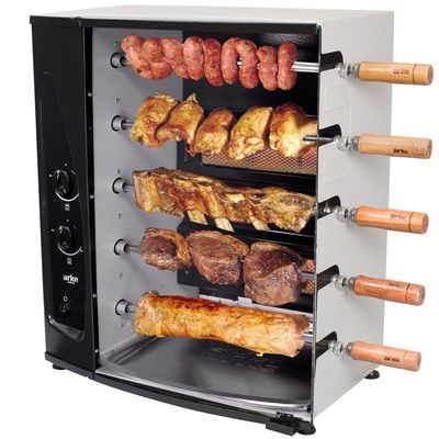 Churrasqueira Rotativa a Gás Arke Suporta até 1.5 kg AGR-05 - Bivolt Preto