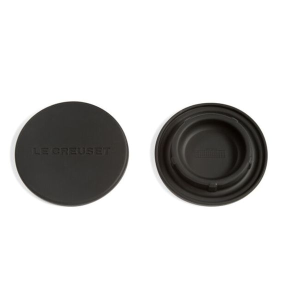 JOGO LE CREUSET SET 2 TAMPAS DE SILICONE P/ MOEDORES - Onyx Black 9301080014