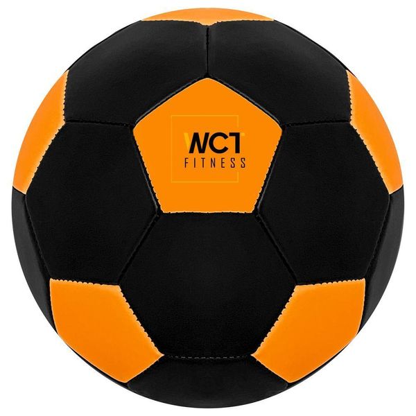 Bola Futebol Preto Laranja Florescente Neon Esporte Treinamento Criança Adulto – Wct Fitness