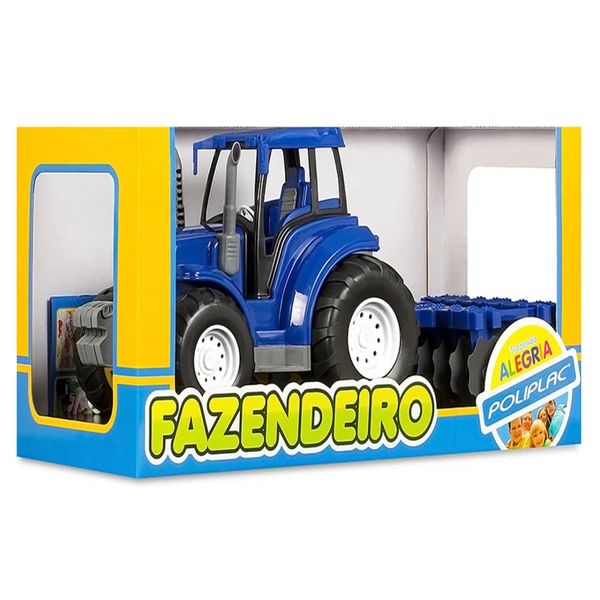 Brinquedo Infantil Trator De Arado - Poliplac 5979