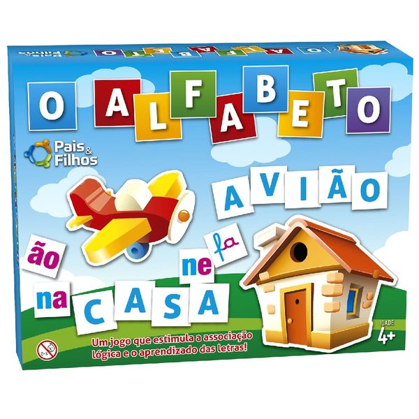 Jogo Educativo O Alfabeto Escolar Pais e Filhos 1034