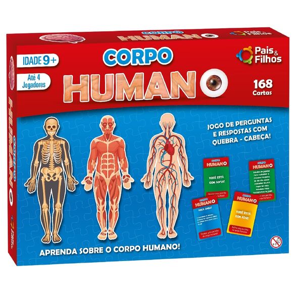 Jogo Quebra Cabeça Corpo Humano Pais e Filhos 2808