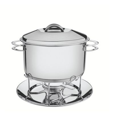 Rechaud Solar 6,1 L Em Aço Inox Fundo Triplo Com Fogareiro